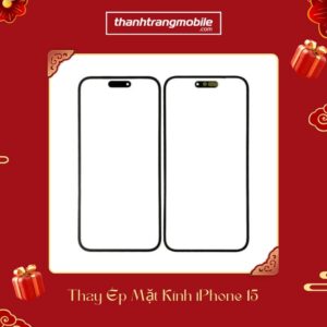 Thay ép mặt kính iPhone 15