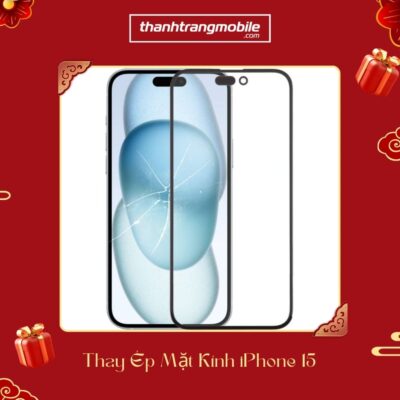Thay ép mặt kính iPhone 15