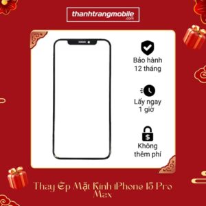 Thay ép mặt kính iPhone 15 Pro Max