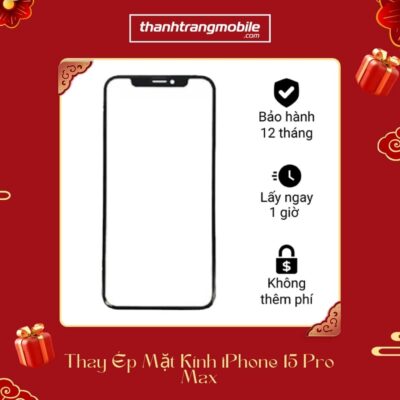 Thay ép mặt kính iPhone 15 Pro Max