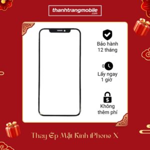 Thay ép mặt kính iPhone X